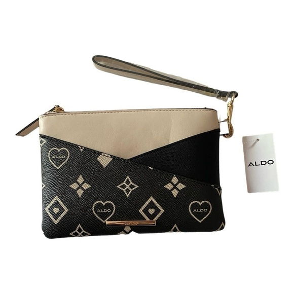 NWT-ALDO-TAN & BLACK WRISTLET - Picture 1 of 4